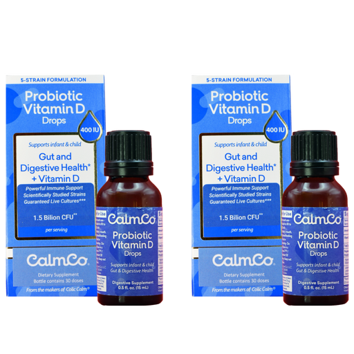 2-Pack Infant Probiotic Vitamin D Drops from Colic Calm - ColicCalm NZ