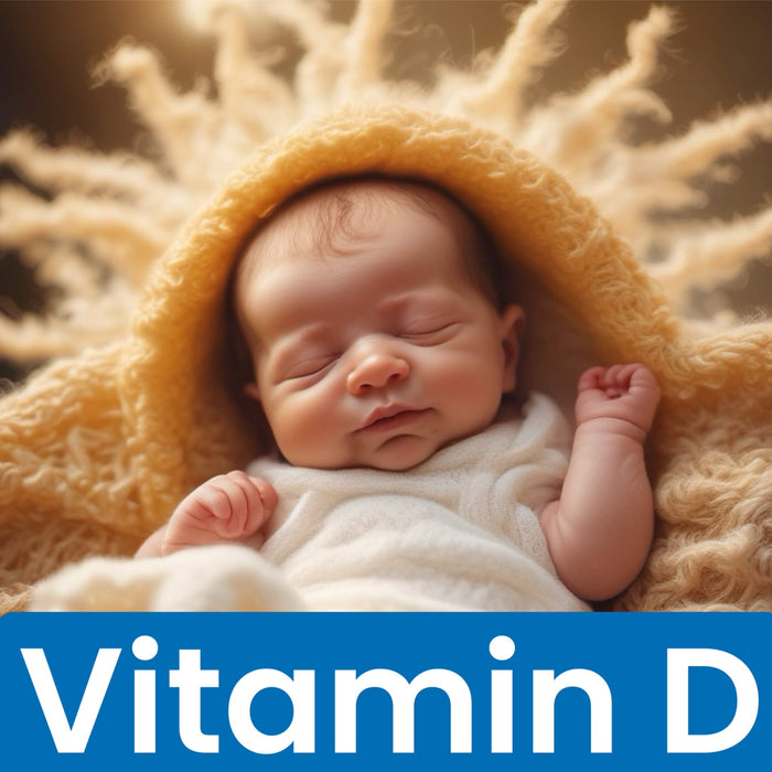 sleeping baby in the sunlight in New Zealand for vitamin D supplementation