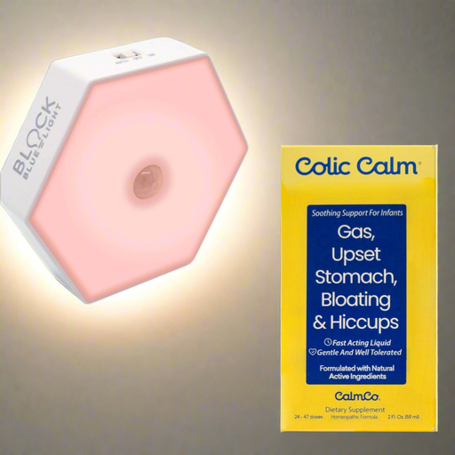 Peaceful Sleep Combo: Bluelight free Motion Night Light & 1 bottle Colic Calm - ColicCalm NZ 