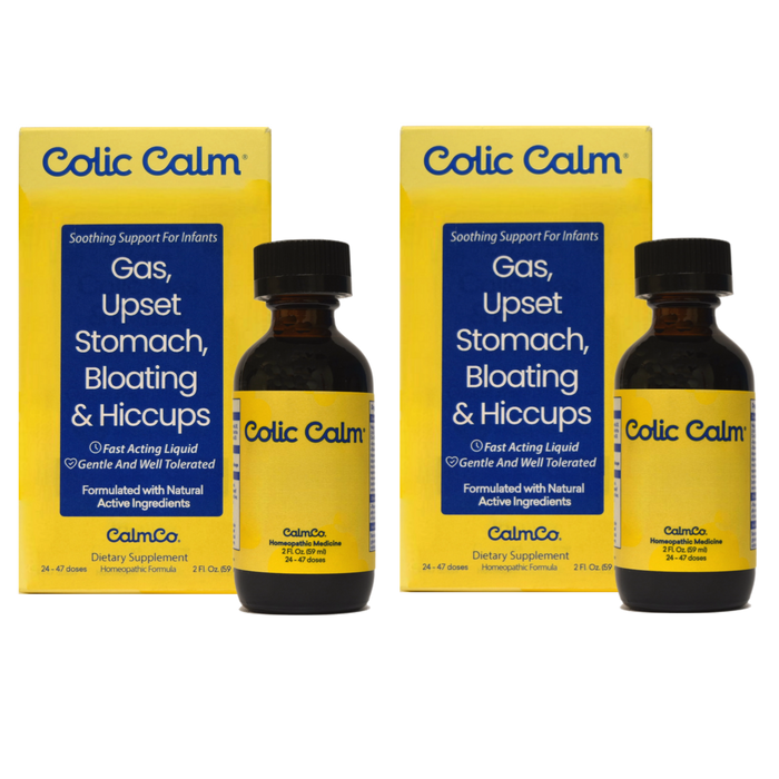 Two Bottles of Colic Calm - Natural Relief Solution for Infant Colic and Gas Discomfort