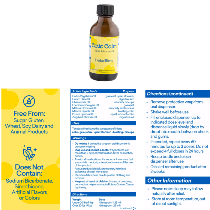 Colic calm ingredients list hotsell