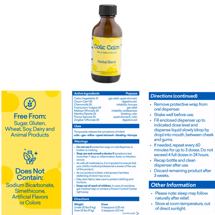 Colic Calm natural ingredients