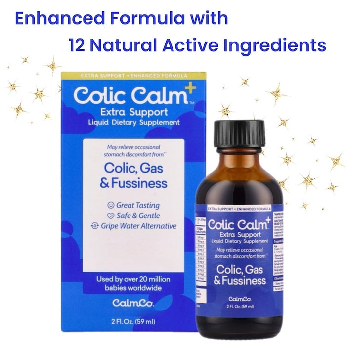 Colic Calm Plus enhanced formula 12 natural active ingredients