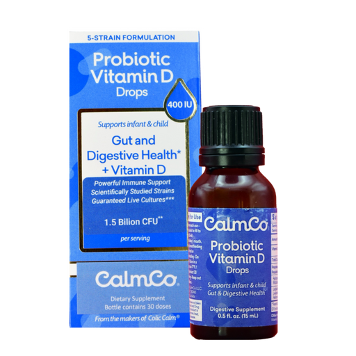 CalmCo Probiotic + D3 Bottle - Enhanced Digestive and Immune Support for Infants and Children 15ml