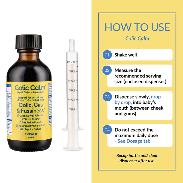 Colic Calm Herbal Blend, 59ml –  Supports Digestive Comfort in Babies - ColicCalm NZ 