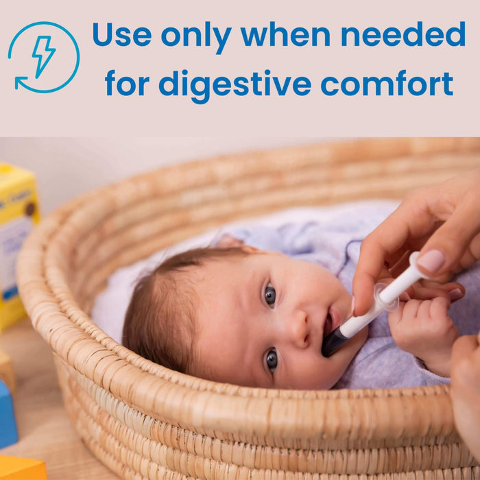 Colic Calm and Colic Calm Plus dosage for baby colic and gas relief. Use only when needed for digestive comfort.