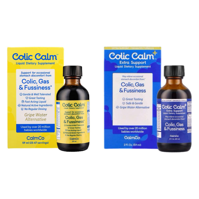 Colic Calm and Colic Calm Plus bundle for natural baby colic and gas relief, supporting digestive comfort.