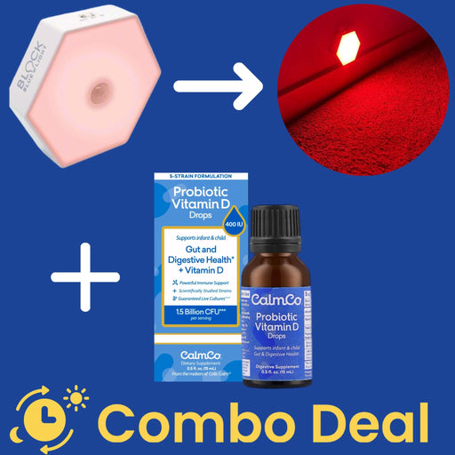 Nighttime Combo: Baby Colic Relief, Probiotic with Vitamin D, and Motion Sensor Red Light